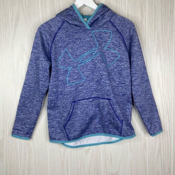 Under Armour Other - Under Armour Kids Purple Long Sleeve Loose Fit Cold Gear Space Dye Hoodie Size L